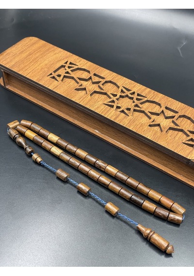 El Yapımı Aslan Ağacı Tespih 9x6 Mm