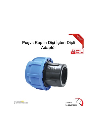 Puşvit Kaplin Dişi İçten Dişli Adaptör (Ebat Seçiniz)