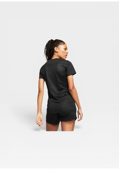 Nike Dri-fıt Park Vıı Bv6728-010 Kadın Futbol Forması Siyah Kısa Kollu Antrenman Tişörtü