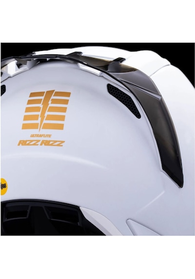 Icon Ultraflite Rizz Rizz 3 Mıps Kapalı Kask Beyaz