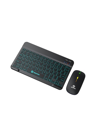 Gravion Km-bt35 Bluetooth Klavye Mouse Set Siyah Şarj Edilebilir Optik