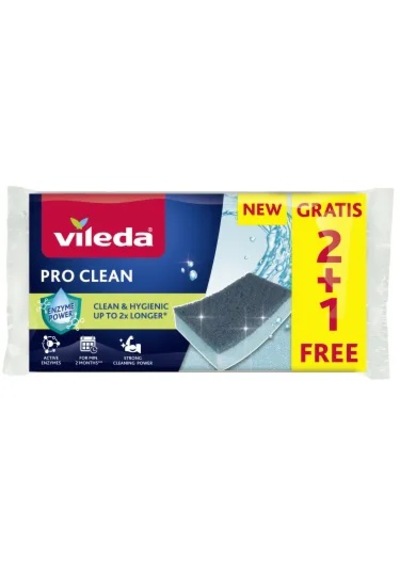 Vileda Pro Clean Free 2+1 Sünger