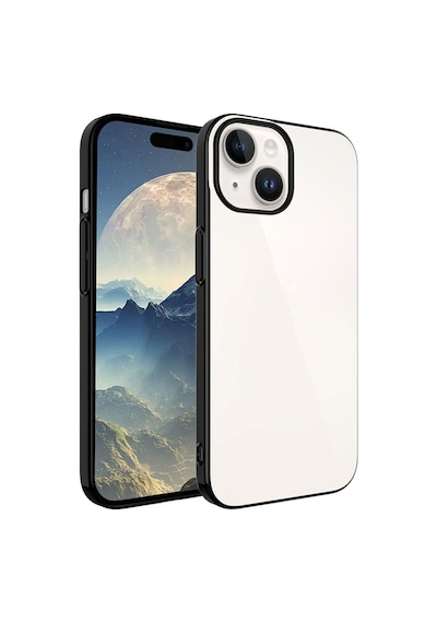 Apple Uyumlu iPhone 15 Plus Kılıf Sert Pc Renkli Çerçeveli Zore R