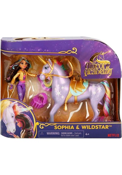 Unicorn Akademisi Sophia Figür Ve Wildstar Tek Boynuzlu At