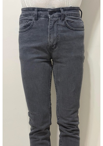 Hacker Denim Dmctekstil Erkek 1021 Yüksek Bel Normal Kesim Boru Paça Jean Pantolon Füme