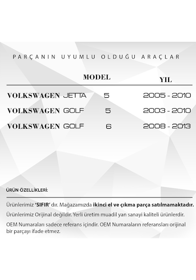 VW Jetta 5,Golf 5-6 için Sol Ön Cam Açma Düğme Çerçevesi- SİYAH
