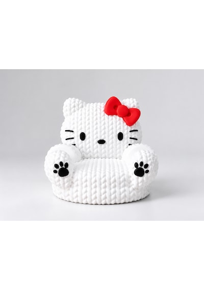 Hello Kitty Tasarımlı Telefon Tutucu Beyaz
