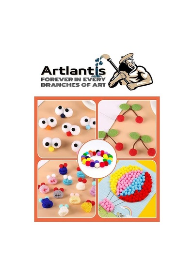 Ponpon 20 Mm 70 Li 1 Paket Karışık Renk Pon Pon 20 Mm Pompom 2 Cm Elişi Etkinliği Anasınıfı Kreş Okul Öncesi