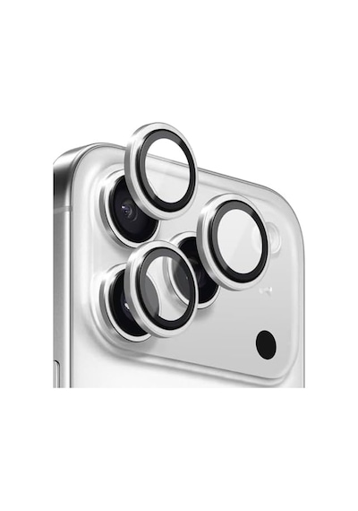 Apple İphone 17 Pro Tekli Kamera Lens Koruma Camı Gümüş İphone 17 Pro İle Uyumlu Ekran Koruyucu - Gümüş