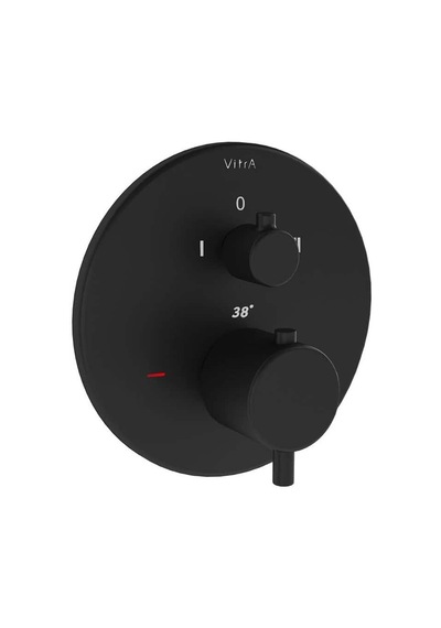 VitrA A4267136WTC Origin Termostatik Ankastre Banyo Bataryası Sıva Üstü Grubu,v-box , Mat Siyah Krom