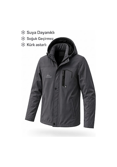 Oksit Tuc 2034 İçi Polar/kürk Astarlı Su İtici Termal Softshell Erkek Mont - Soğuk Geçirmez Spor Kaban Büyük Beden Erkek Mont Fume Oksit Tuc 2034 İçi Polar/kürk Astarlı Su İtici Termal Softshell Erkek Mont - Soğuk Geçirmez Spor Kaban Büyük Beden Erkek Mont Fume