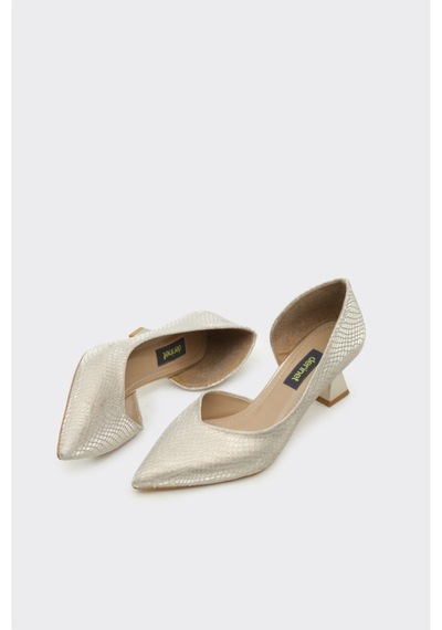 Derinet Kısa Topuk Saten Kadın Stiletto A.sim A.sim