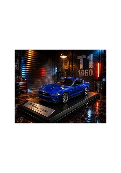 1:26 Ölçek Ford Mustang Gt 2018 Diecast Model Araba Ford Mustang Kapıları Açılır Özel Standlı
