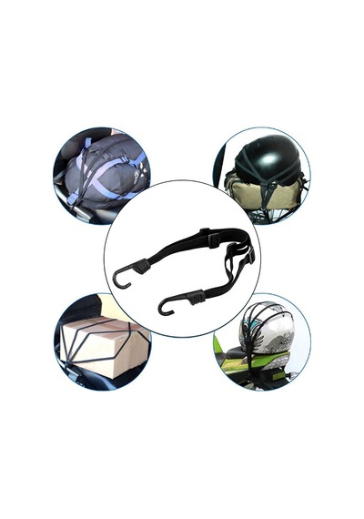 Bagaj İçin Elastik Net Tutucu İle Evrensel Geri Çekilebilir Motosiklet Kask Kanca Kayışı Çok Renkli