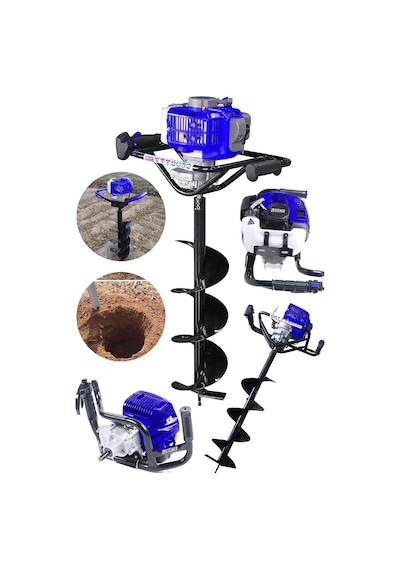 Steiner 11 HP Tam Profesyonel Toprak Burgu Makinesi 15 CM Uç