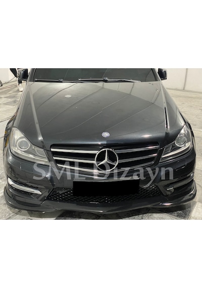 Mercedes W204 C180 Makyajlı Ön Lip Plastik C180 Ön Ek C180 Karlık