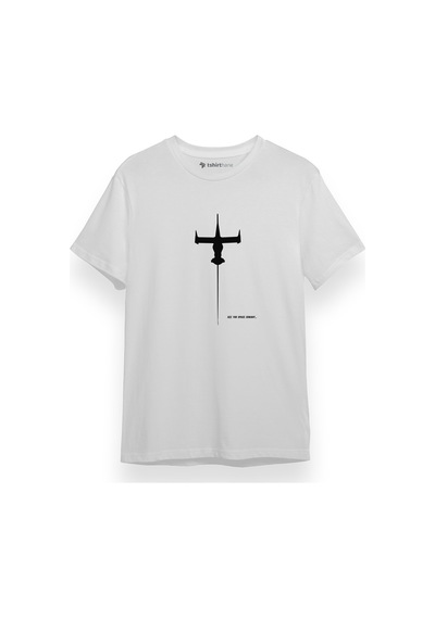 Cowboy Bebop Orange See You Space Cowboy Logo Beyaz Kısa Kol Erkek Tshirt 001