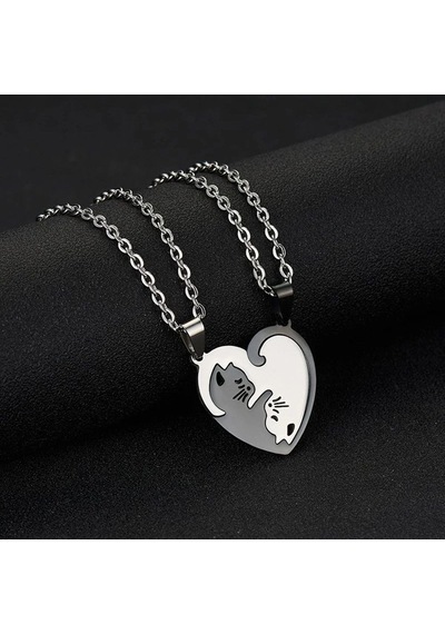 Best Friends Yin Yang Kedili Kolye Kalp Sevgili Çift Arkadaş Kolye Çok Renkli