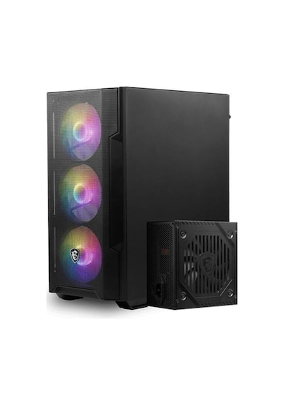 Msı Mag Forge M100a D60 600w 80+ Akrilik Yan Panel 3x120mm 1x120mm Argb Bronze Matx Gamıng Kasa