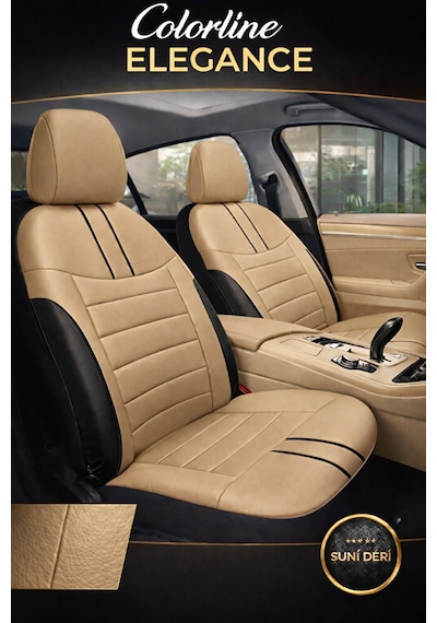 Hyundai Accent Era 2006-2011 Uyumlu Colorline Elegance Deri Bej S