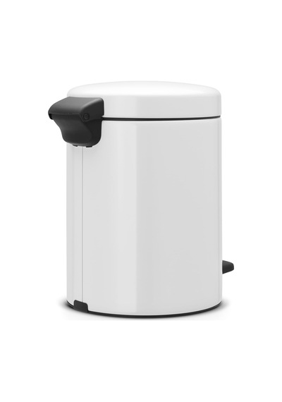 Brabantia Tret Çöp Kovası, İç Kovalı, Plastik, Çelik, Plastik, Beyaz, 5 Litre