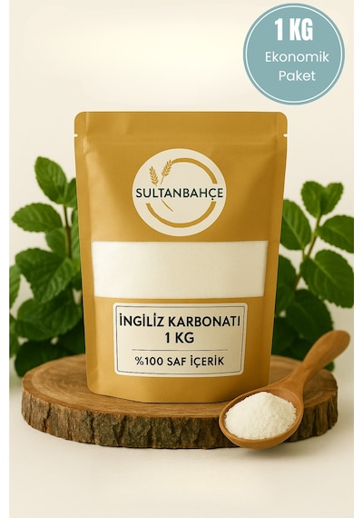 Sultanbahçe İngiliz Karbonatı 1000 Gr - Yenilebilir - 1 Kilo Ekonomik Paket - %100 Saf İçerik
