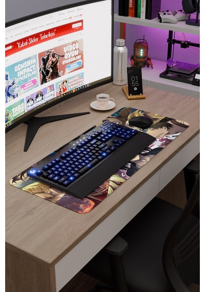 Attack On Titan Anime V1 - 70x30 Xl Gaming Kauçuk Kaymaz Taban Mouse Pad Fare Altlığı