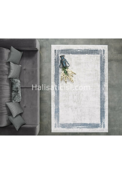 Gümüşsuyu Halı Black&Brown 11298 Mavi