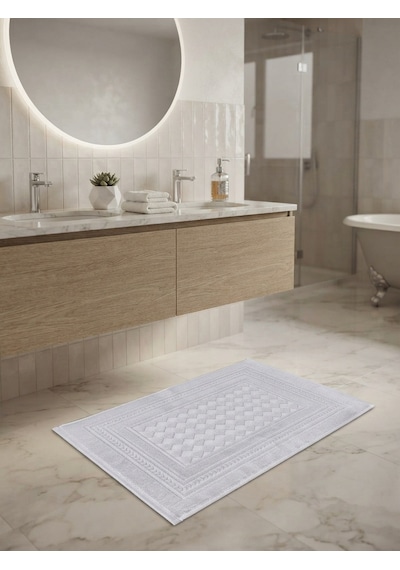 Gonca %100 Pamuk 1 Adet Lüx Banyo Paspası Ayak Havlusu 50 X 70 Gri