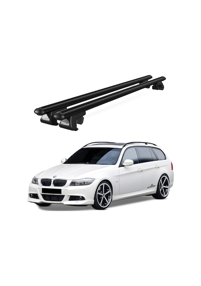 Venüs Bmw 3 Series Touring E91 2008-2012 Uyumlu Siyah Ara Atkı Port Bagaj Tavan Barı