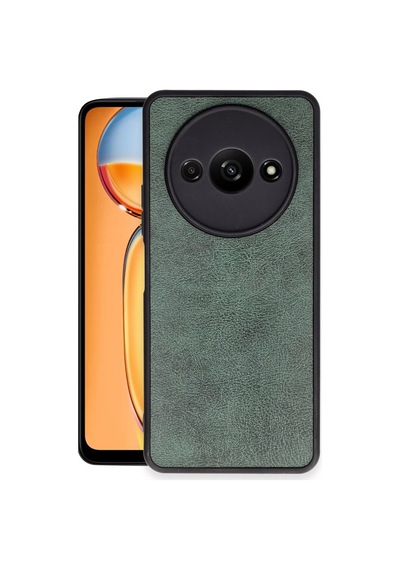 Xiaomi Redmi A3 4g Kılıf Aras Deri Kapak - Koyu Yeşil -