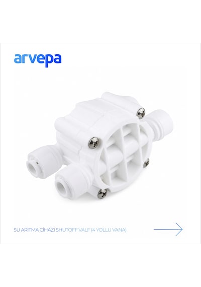Arvepa Su Arıtma Cihazı Shutoff Valf (4 Yollu Vana) - Uzun Ömürlü