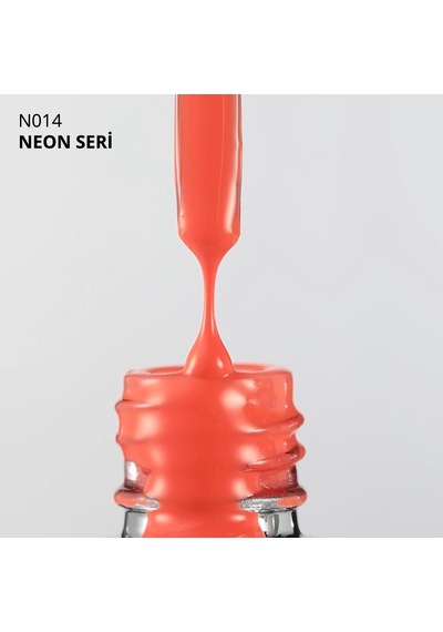 Kalıcı Oje N014, Neon Kırmızılı Açık Floresan Turuncu, 10 Ml Diğer