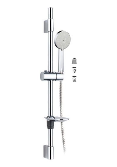 Penta 2512S Sürgülü Duş Takımı Gümüş