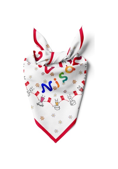 23 Nisan Çocuk Bayramı Temalı Bandana/fular Çok Renkli