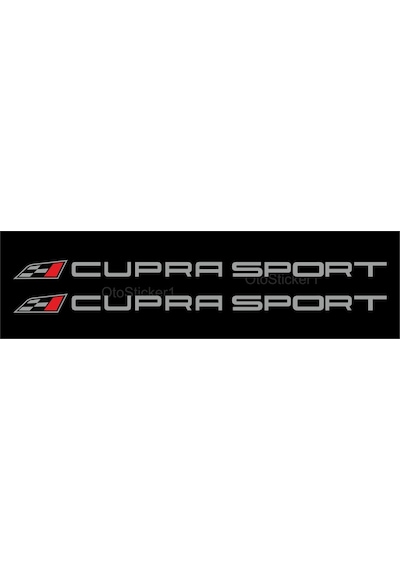 Oto Sticker Seat Cupra Sport Sticker 2 Adet 27X1.5Cm Araba Sticke