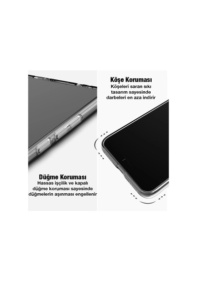 Ally İphone 13 Pro Max Kılıf Kamera Korumalı Ultra İnce Şeffaf Silikon Kılıf- 5775 Çok Renkli