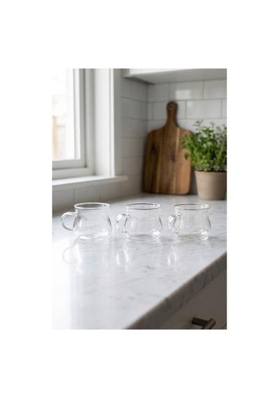 3'lü Borosilikat Cam Kupa Seti 200 Ml Şeffaf İnce Cam Kahve Bardağı Çay, Latte, Cappuccino, Espresso Ve Bitki Çayı Kupası Şeffaf Şeffaf 3'lü Borosilikat Cam Kupa Seti 200 Ml Şeffaf İnce Cam Kahve Bardağı Çay, Latte, Cappuccino, Espresso Ve Bitki Çayı Kupası Şeffaf Şeffaf
