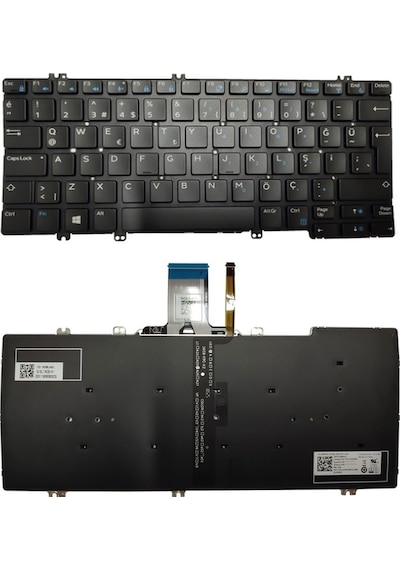 Dell Latitude 7280 Notebook Klavye Tr Işıklı
