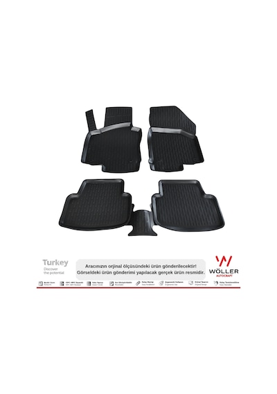 Vw Passat B6 Paspas 2005 - 2010 Arası 3D Havuzlu Wöller Paspas