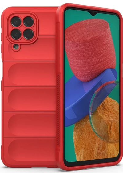 Newface Samsung Galaxy M33 Kılıf Optimum Silikon - Kırmızı