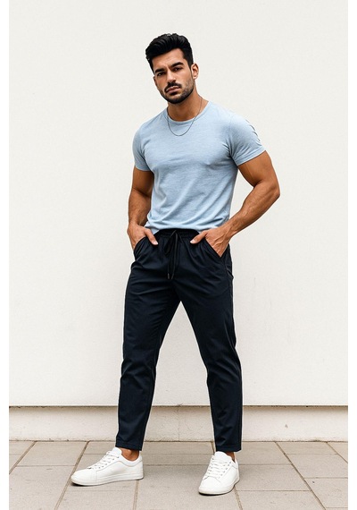 Rich Erkek Slim Fit Modern Kesim Jogger Eşofman Altı - Şık Ve Spor Bağcıklı Pantolon Çok Renkli