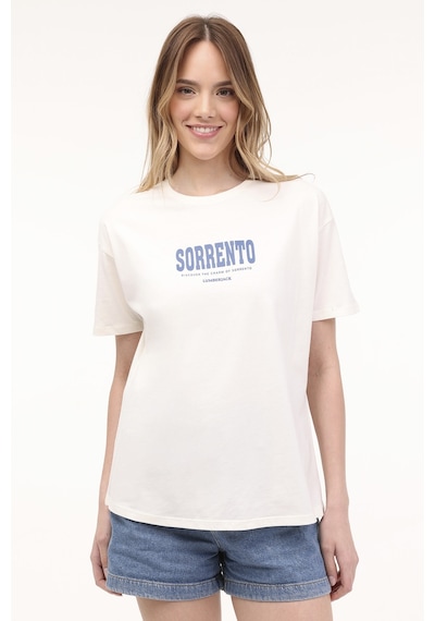 Lumberjack Wl Sorento 11ss179 4fx Ekru Kadın Kısa Kol T-shirt 000000000101697591 Bej