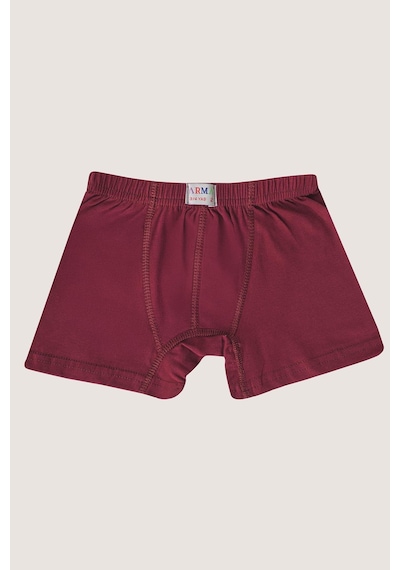 Arma Yıldız Erkek Çocuk Düz Pamuklu Likralı Renkli Boxer 6'lı Paket Çok Renkli