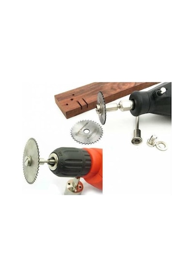 Matkap Adaptör Daire Mini Disk Mandren Adaptörü 6...