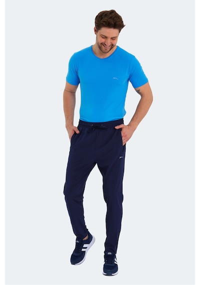 Slazenger Grıet Erkek Fermuar Cepli Dar Paça Lacivert Eşofman Altı Lacivert