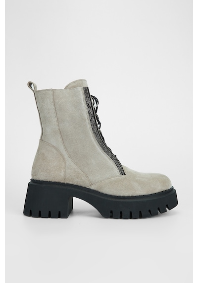 Valmenti Kadın Bej Süet Hakiki Deri Casual Bot 775 8148 Bn Bot Sk23/24 Bej