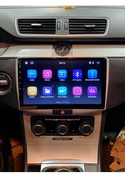 Volkswagen Passat B7 2011-14 10" Uyumlu Androıd Multimedya Gerçek 2/32 Kablosuz Carplay Geri Görüş Kameralı 10"