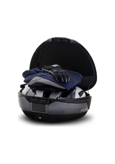Sh48 Motosiklet Arka Çanta Topcase Siyah 48 Litre
