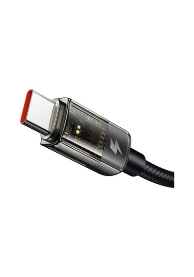 Mcdodo Ca-2840 Type-c To Type-c 100w Led Işıklı Power Off Hızlı Data Şarj Kablosu 1.2m - Siyah